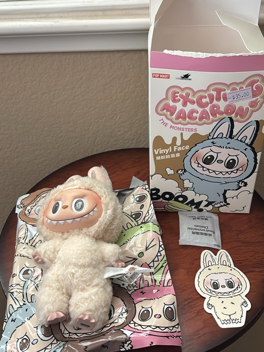 Pop Mart The Monsters Exciting Macrons Soymilk Labubu